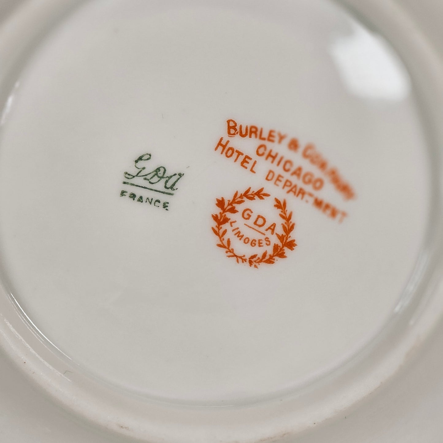 Antique GDA Limoges Porcelain Shell Dish | Hand Painted Pink Floral | Burley Chicago