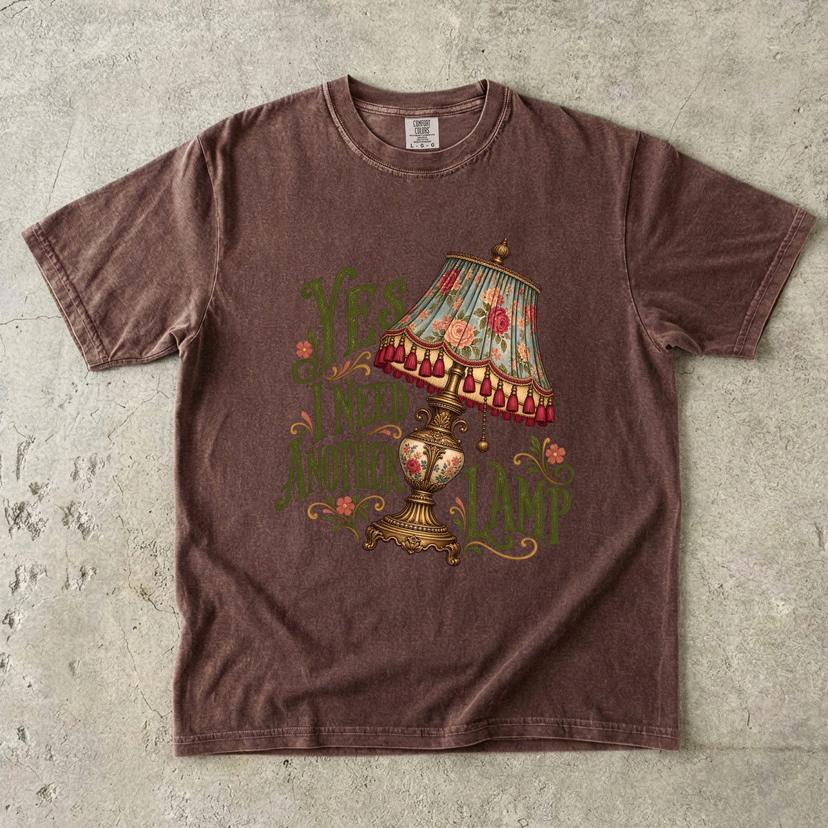 Yes I Need Another Lamp Vintage Tee | Tasseled Antique Lamp Shirt | Gift for Collectors & Grandmacore Lovers