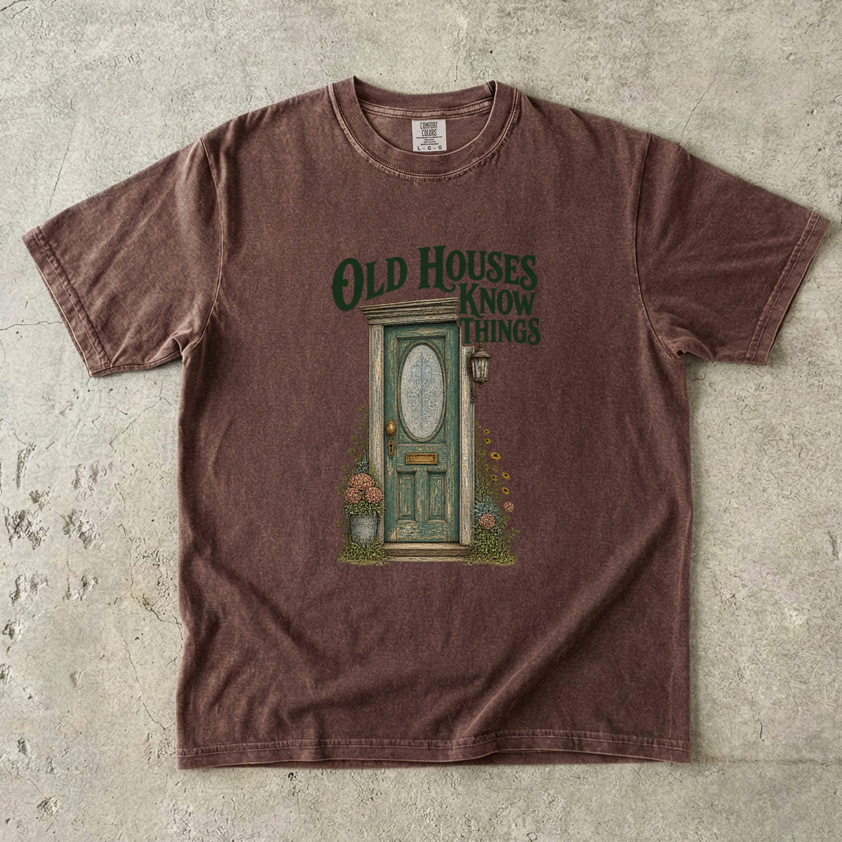 Old Houses Know Things Vintage Tee | Antique Door Shirt | Gift for Old House Lovers