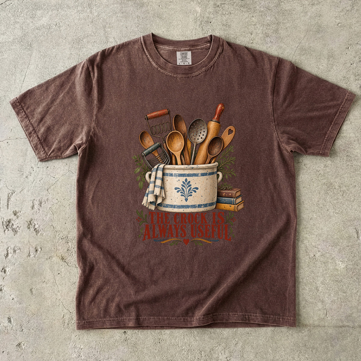 The Crock Is Always Useful Vintage Tee | Vintage Kitchen Crock Shirt | Gift for Vintage Kitchen Lovers