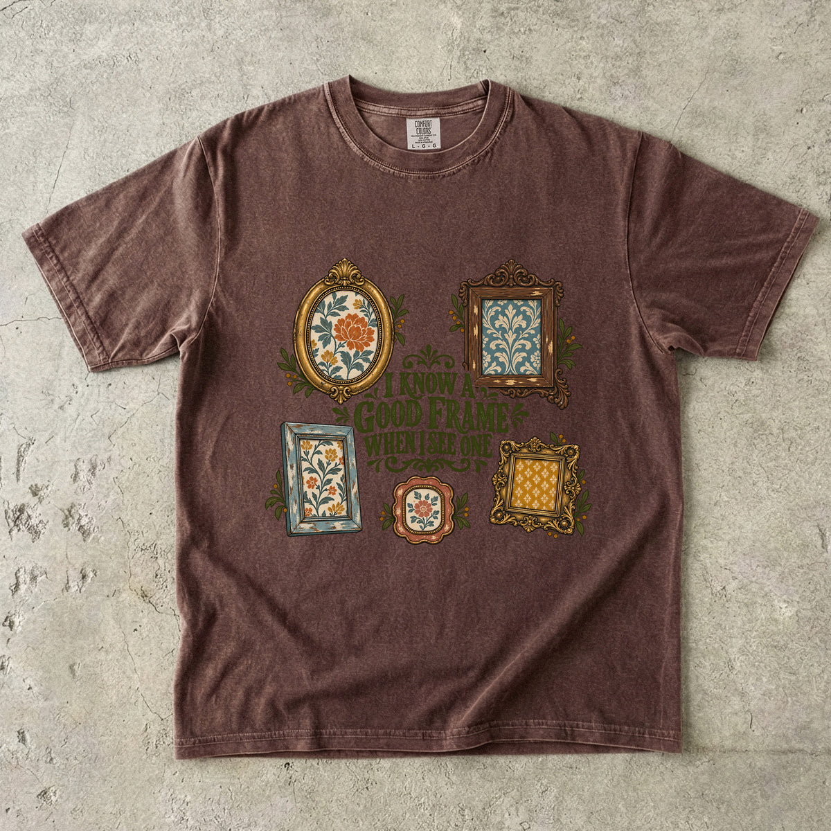 I Know a Good Frame When I See One Vintage Tee | Thrifted Picture Frame Shirt | Gift for Thrifters