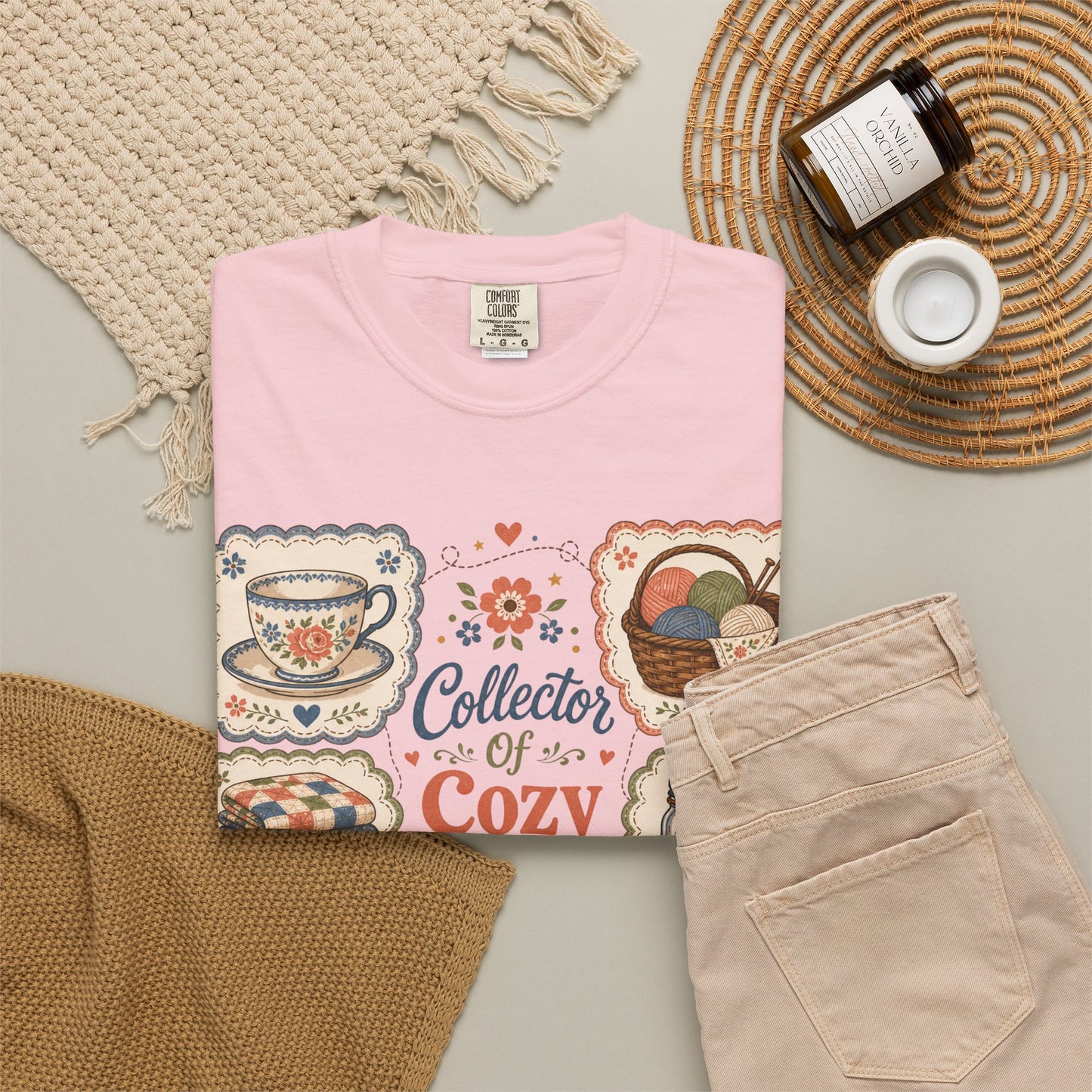 Collector Of Cozy Things Vintage Tee | Grandmacore Cottagecore Shirt | Gift for Homemakers & Collectors