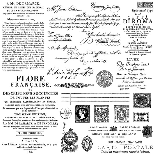 Ephemeral Type – IOD Decor Stamp