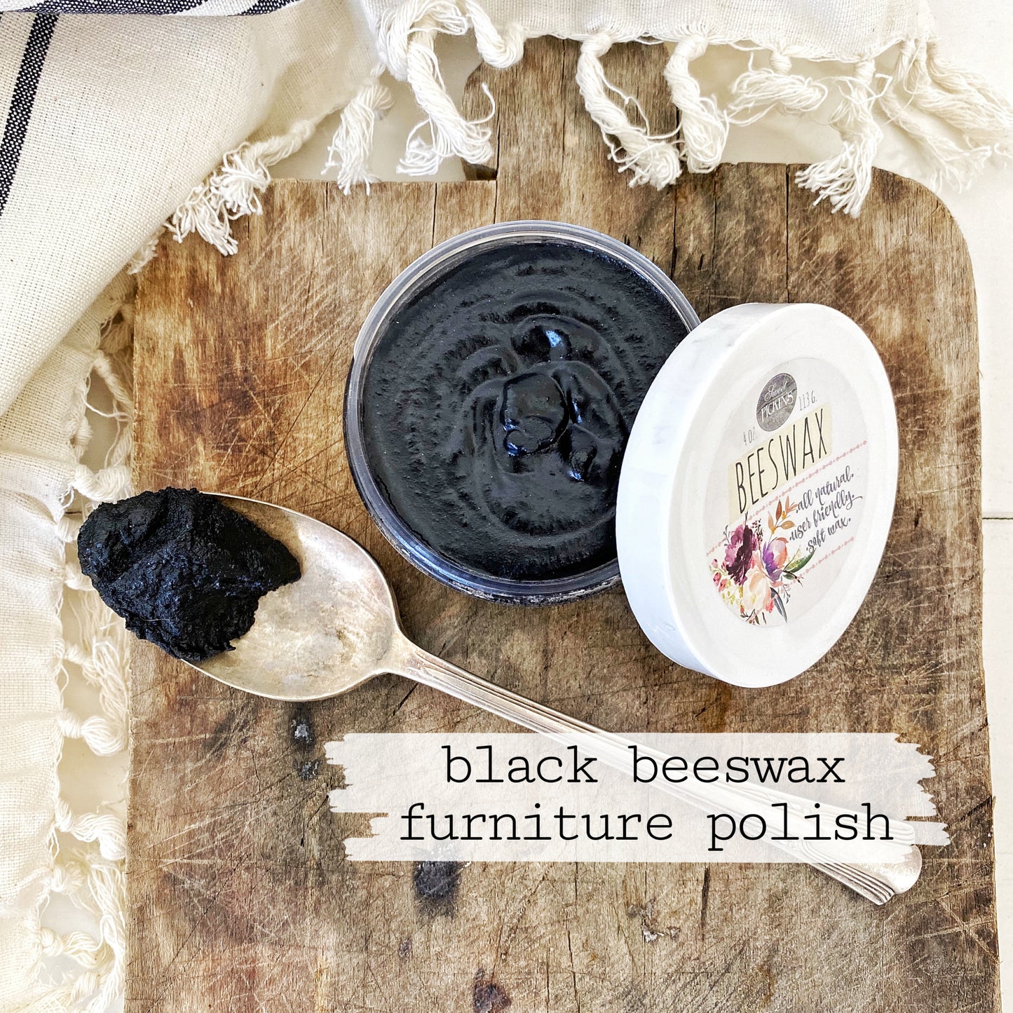 Sweet Pickins Beeswax Furniture Polish - Black