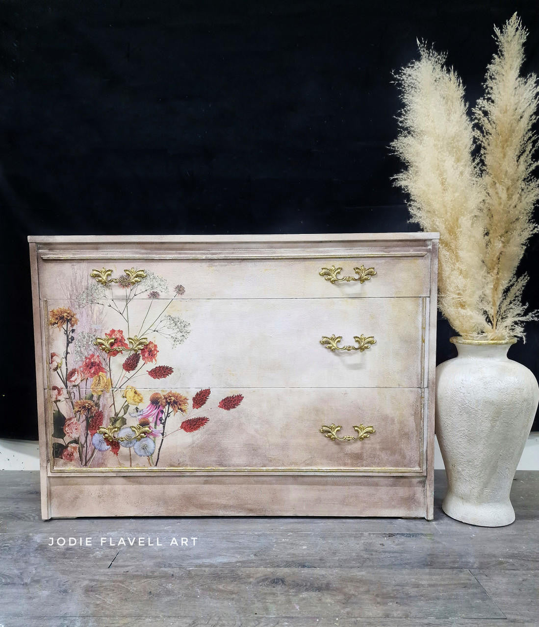 Pink Pampas and Dried Wilds - Transfer