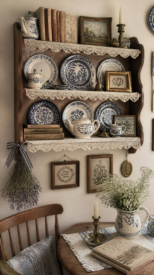 How to Style a Grandmacore Kitchen Shelf