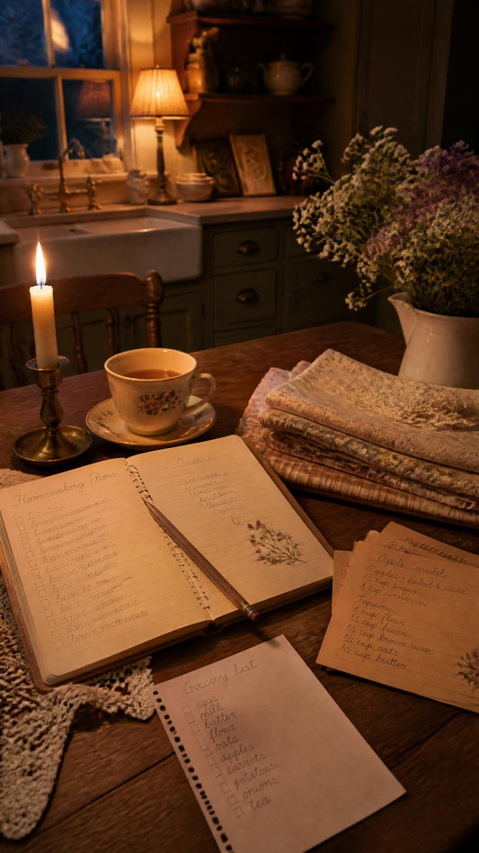 Evening Homemaking Rituals: Slowing Down Before Bed