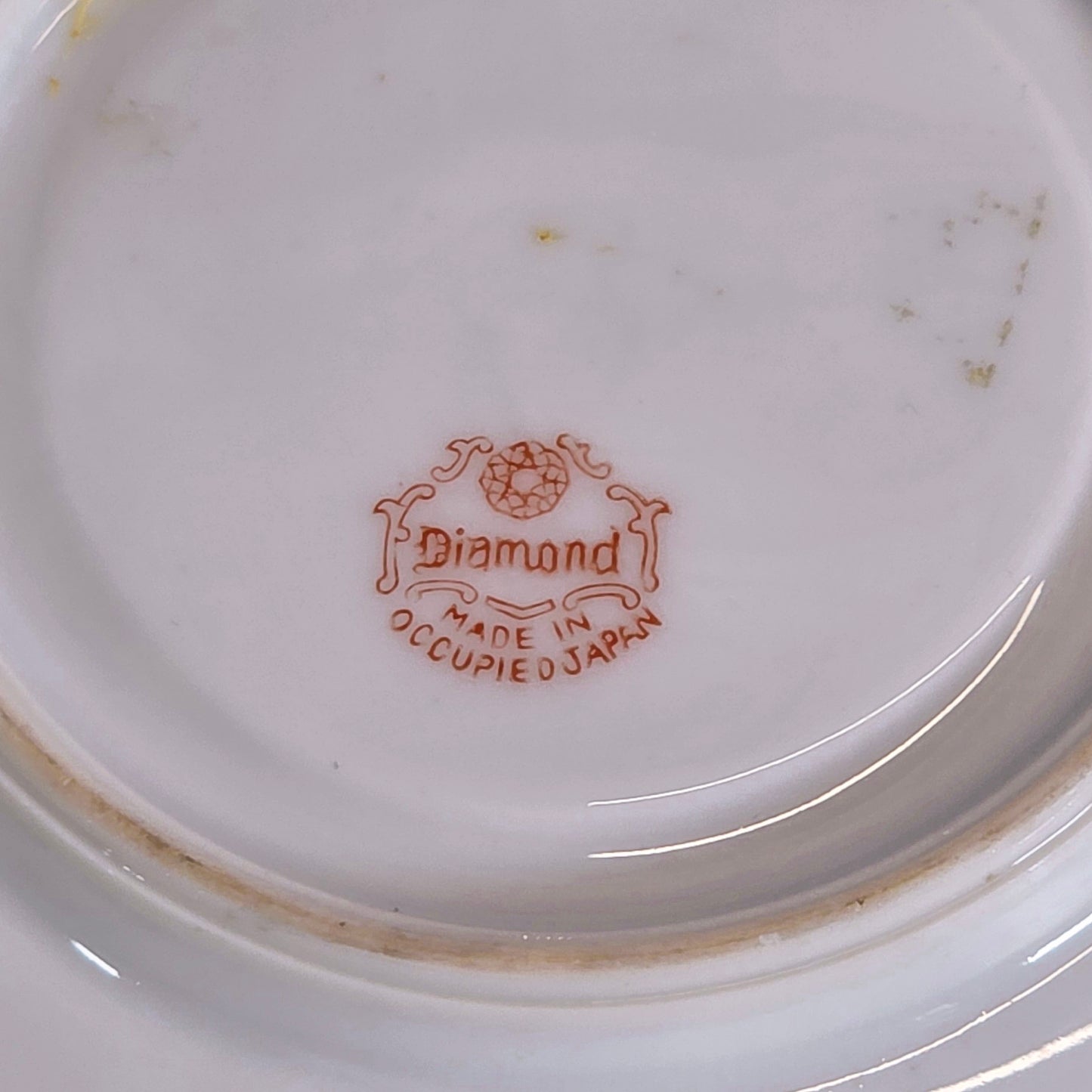 Vintage Occupied Japan Diamond Co. Porcelain Teacup & Saucer Set