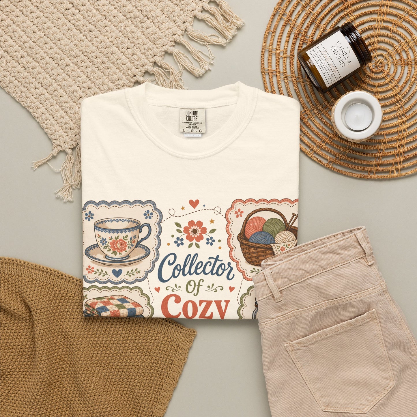 Collector Of Cozy Things Vintage Tee | Grandmacore Cottagecore Shirt | Gift for Homemakers & Collectors