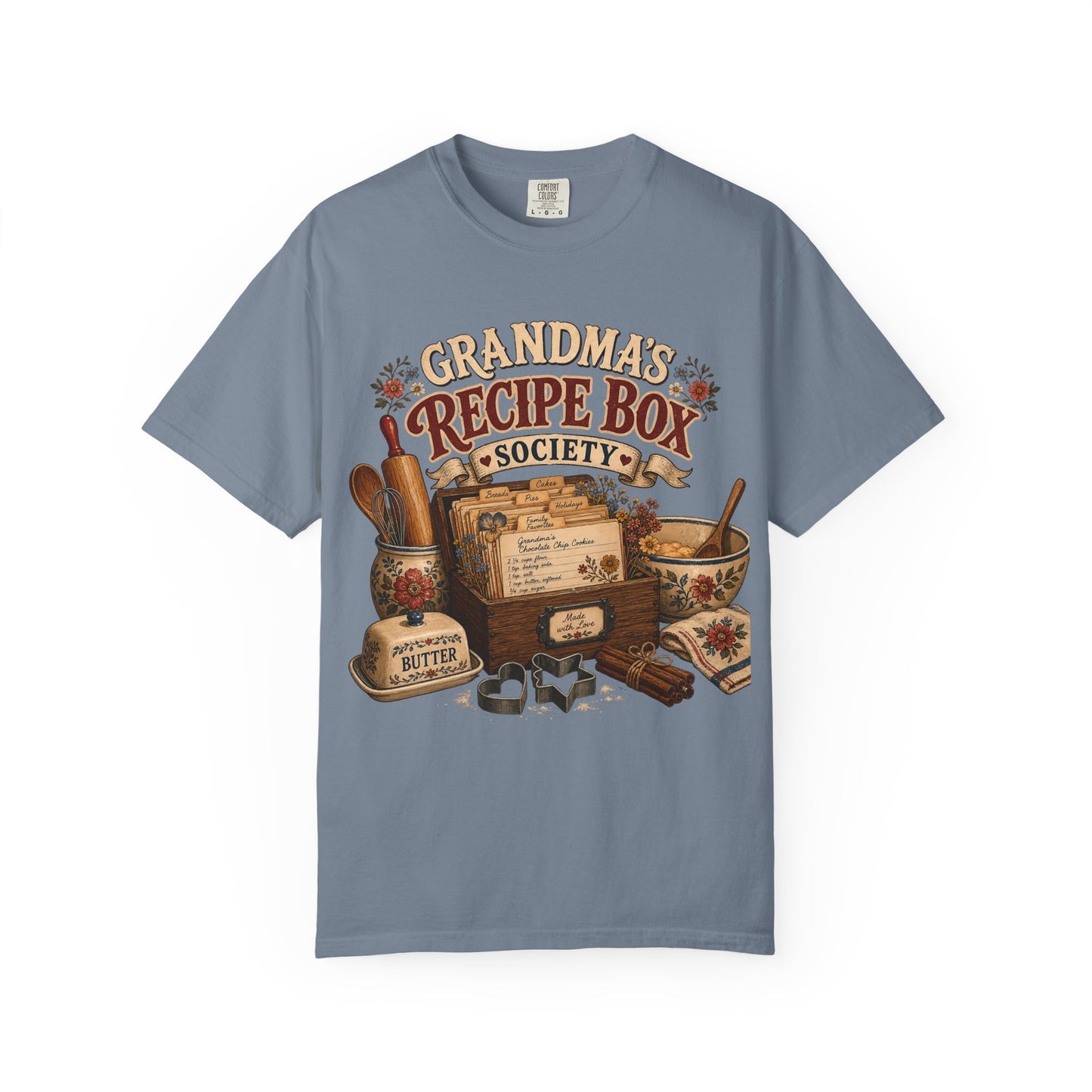 Grandma's Recipe Box Society Vintage Tee | Grandmacore Baking Shirt | Gift for Home Bakers