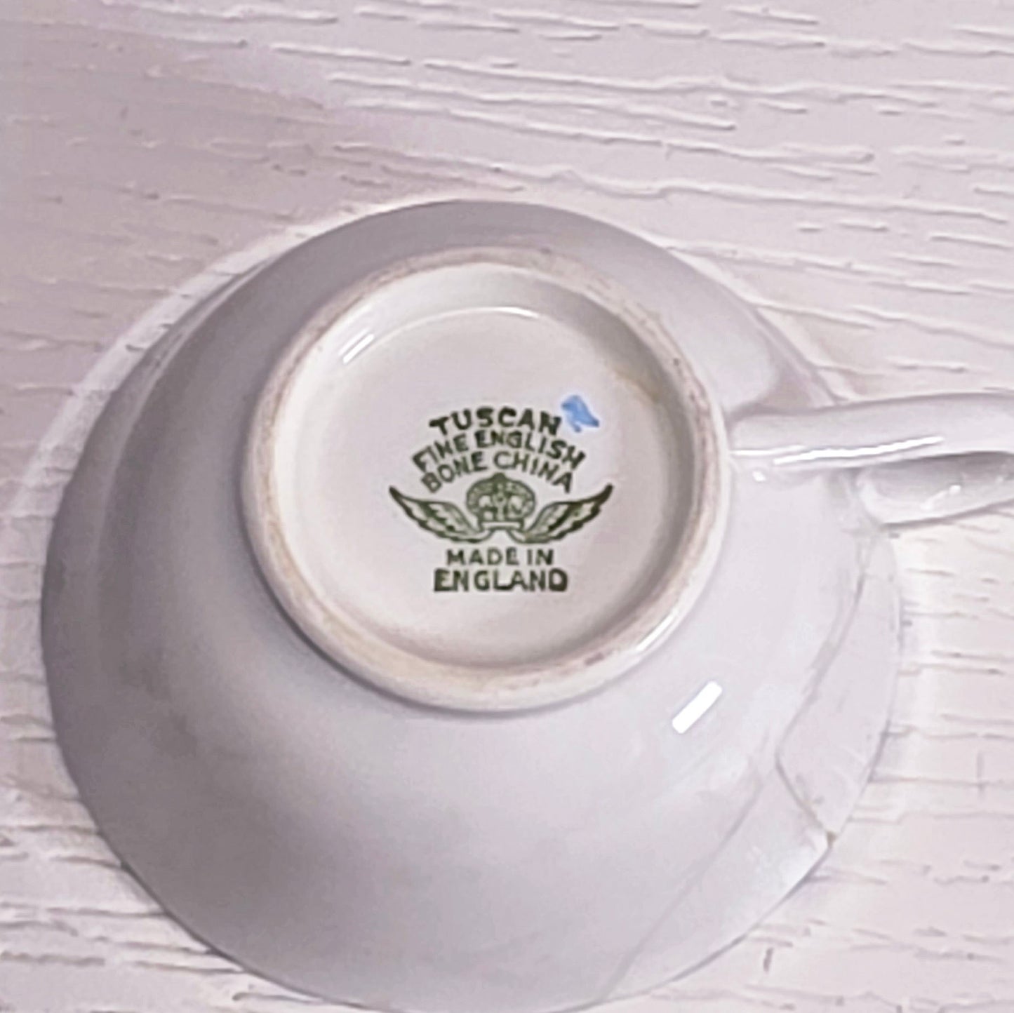 Vintage Tuscan Fine English Bone China Teacup & Saucer | Hand-Painted Floral | England
