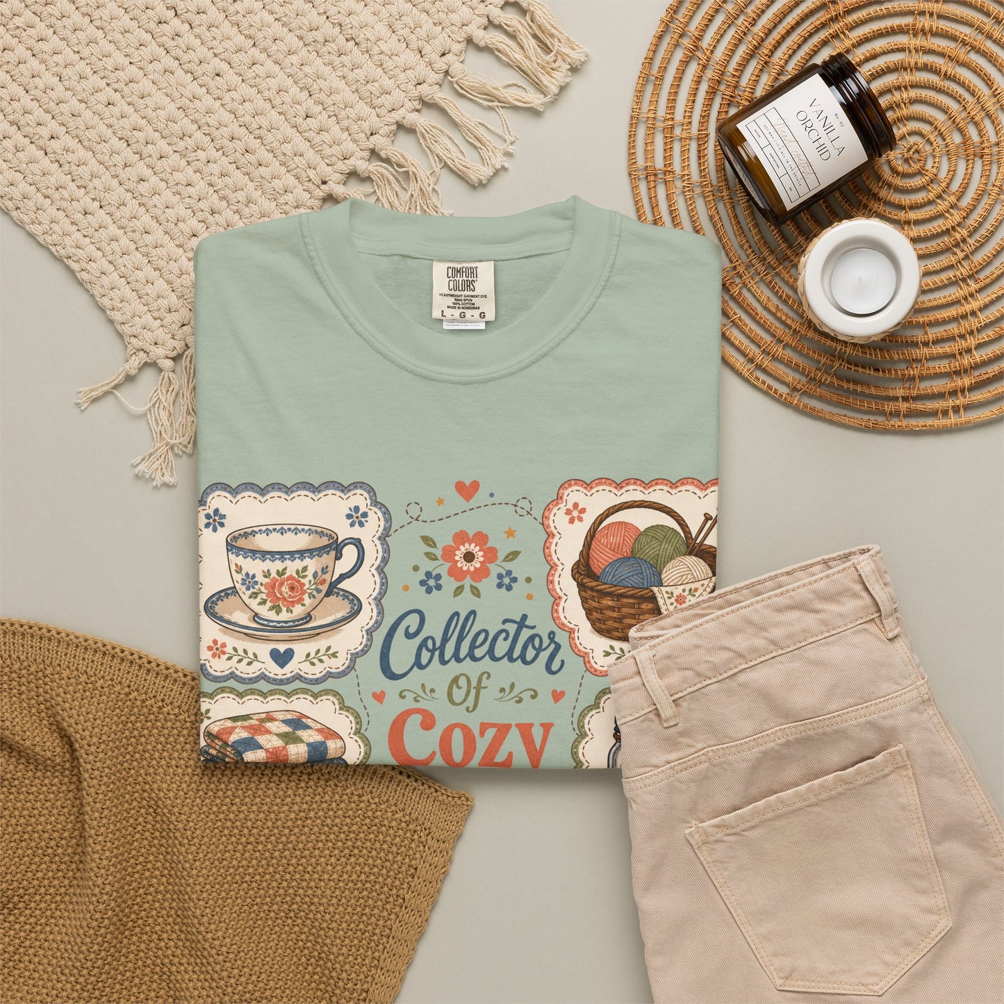 Collector Of Cozy Things Vintage Tee | Grandmacore Cottagecore Shirt | Gift for Homemakers & Collectors