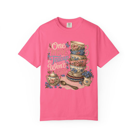 One More Teacup Won't Hurt Vintage Tee | Grandmacore Tea Lover Shirt | Gift for Tea Lovers