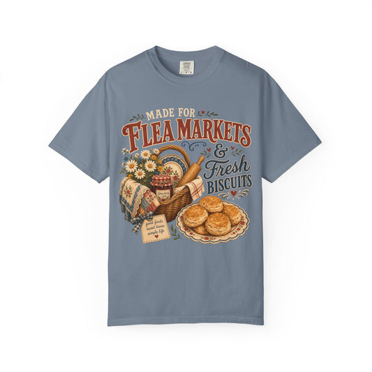 Made For Flea Markets And Fresh Biscuits Vintage Tee | Grandmacore Picnic Basket Shirt | Gift for Thrifters