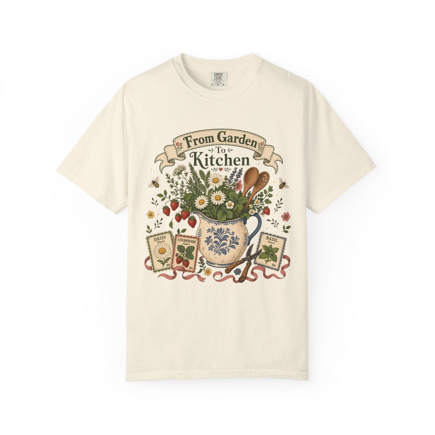From Garden To Kitchen Vintage Tee | Cottage Garden Shirt | Gift for Vintage Home Lovers
