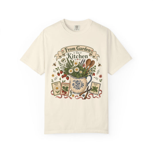 From Garden To Kitchen Vintage Tee | Cottage Garden Shirt | Gift for Vintage Home Lovers