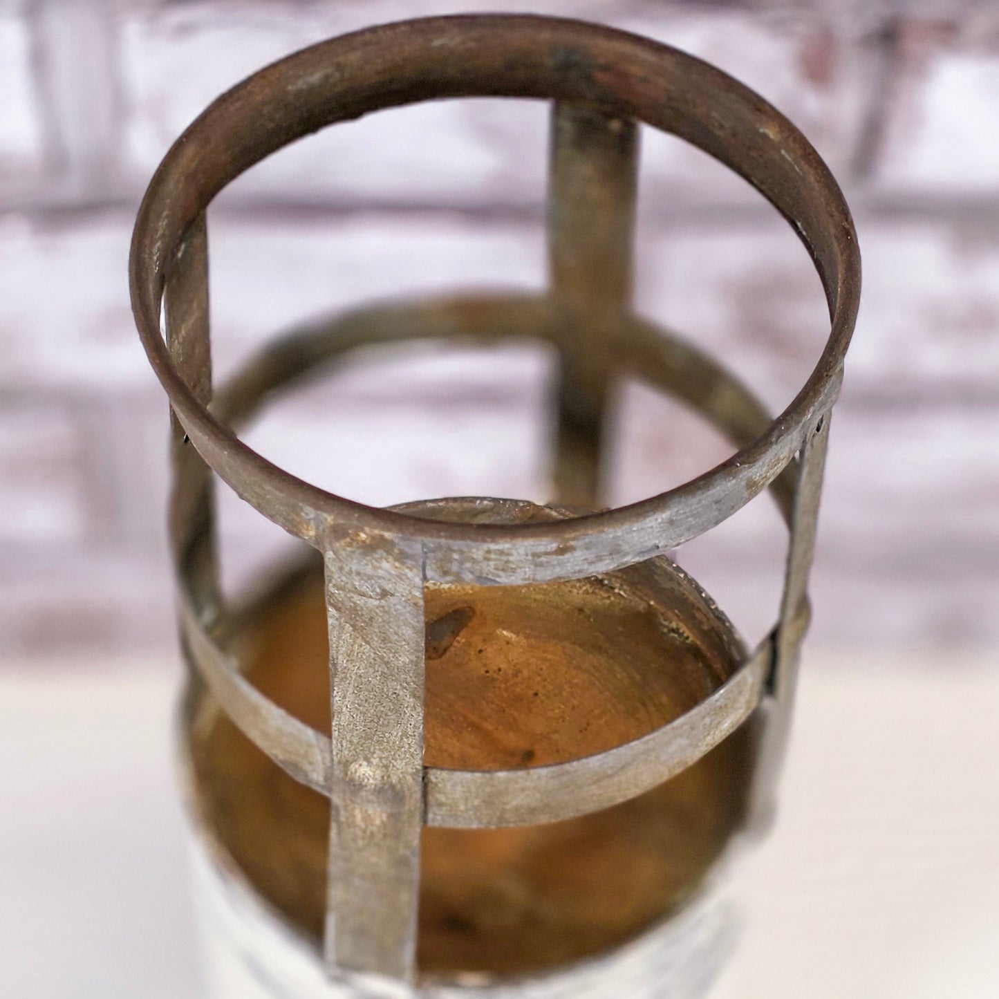 Upcycled Galvanized Metal Canister Decor | Chippy Rustic Farmhouse