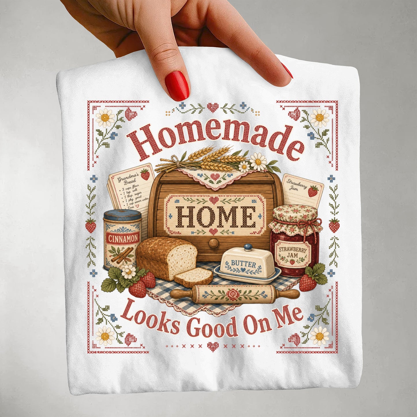 Homemade Looks Good On Me Vintage Tee | Grandmacore Baking Shirt | Gift for Home Bakers