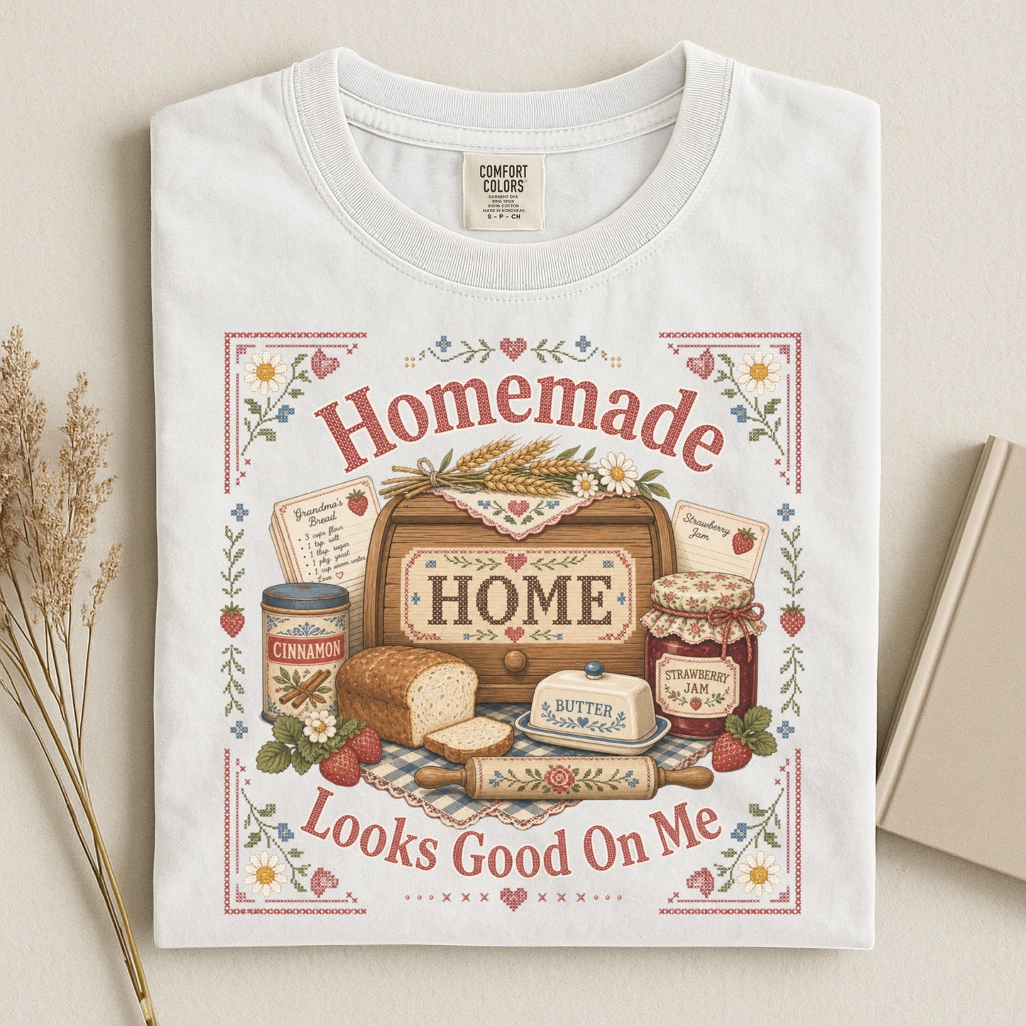 Homemade Looks Good On Me Vintage Tee | Grandmacore Baking Shirt | Gift for Home Bakers