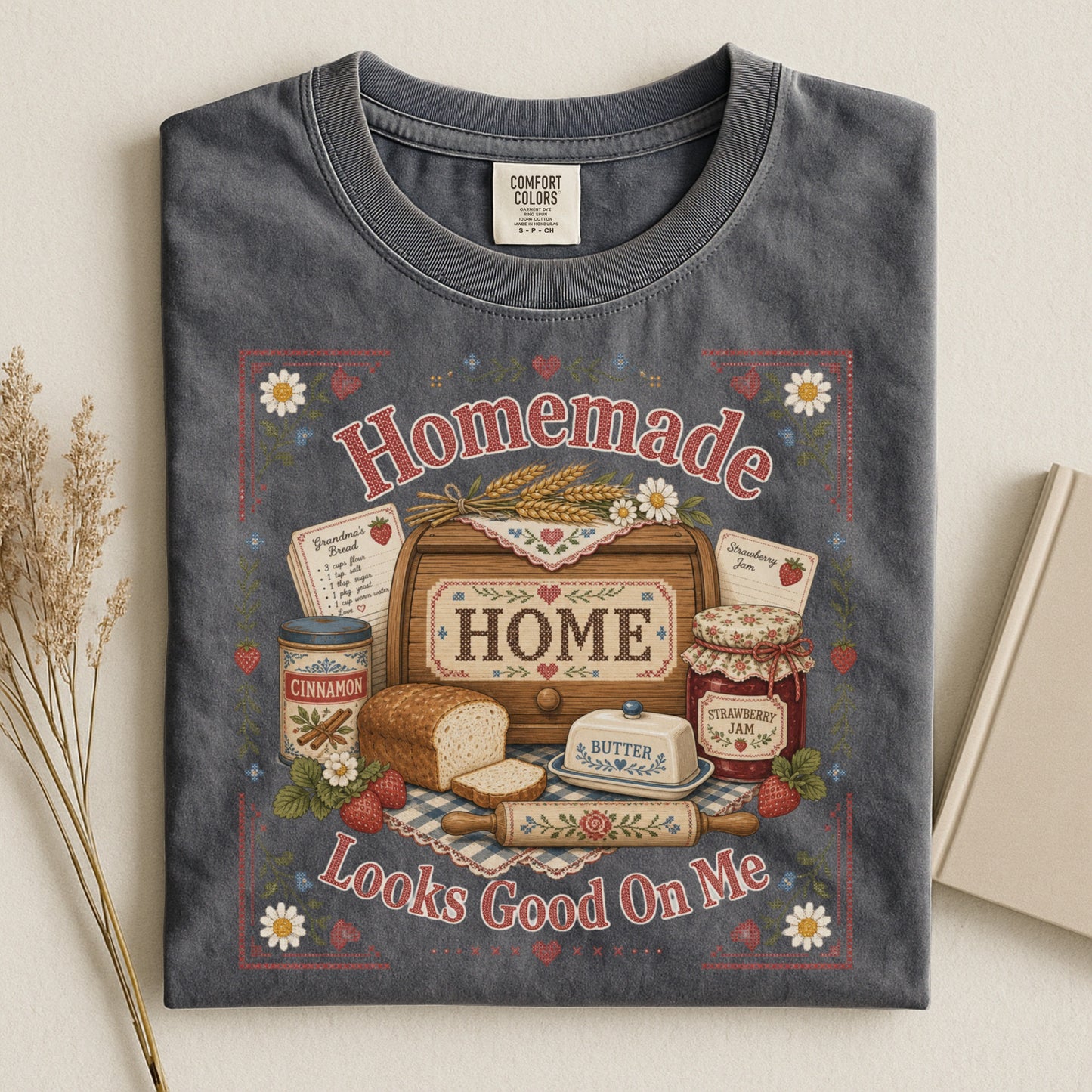 Homemade Looks Good On Me Vintage Tee | Grandmacore Baking Shirt | Gift for Home Bakers