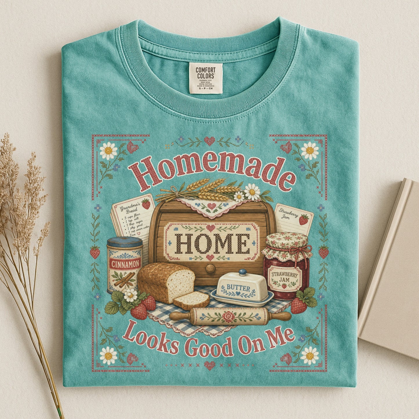 Homemade Looks Good On Me Vintage Tee | Grandmacore Baking Shirt | Gift for Home Bakers