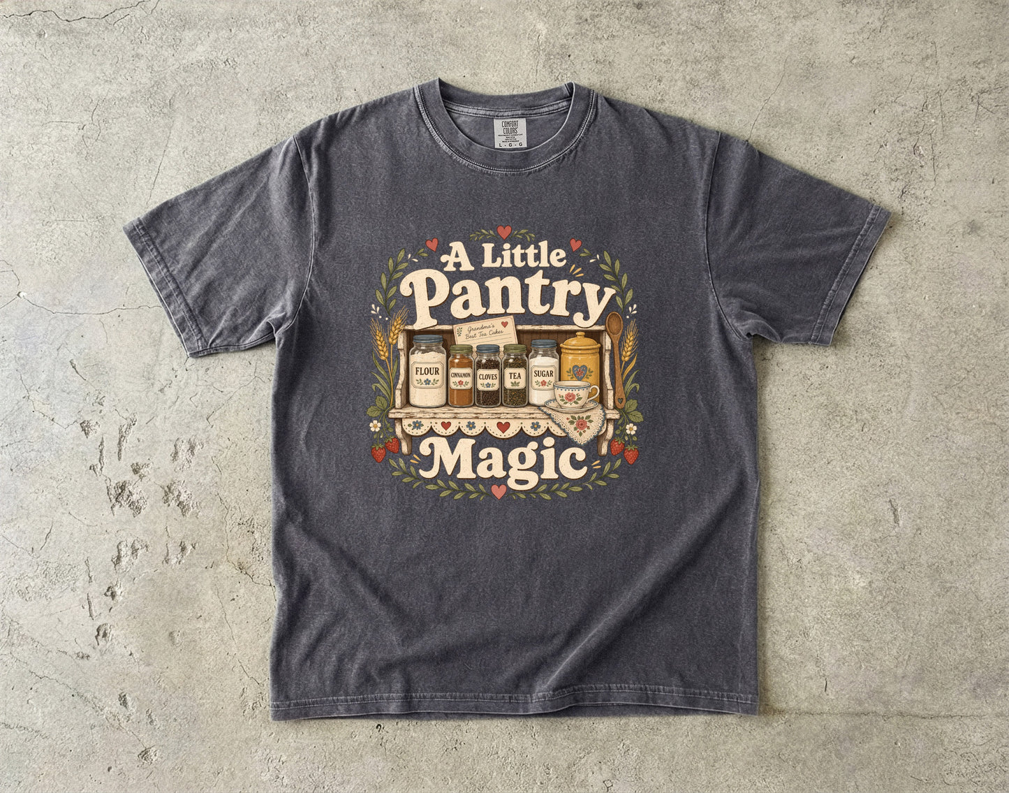 A Little Pantry Magic Vintage Tee | Grandmacore Pantry Shirt | Gift for Vintage Kitchen Lovers