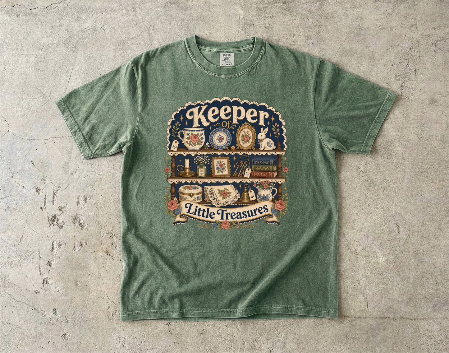 Keeper Of Little Treasures Vintage Tee | Grandmacore Collector Shirt | Gift for Vintage Collectors