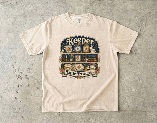 Keeper Of Little Treasures Vintage Tee | Grandmacore Collector Shirt | Gift for Vintage Collectors