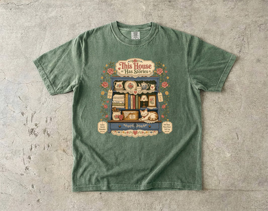 This House Has Stories Vintage Tee | Grandmacore Hutch Shirt | Gift for Vintage Home Lovers