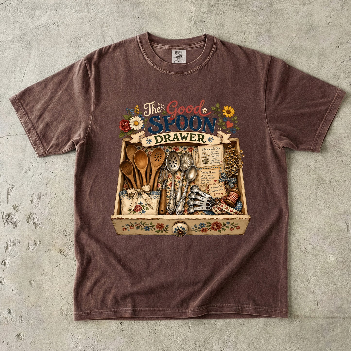 The Good Spoon Drawer Vintage Tee | Grandmacore Kitchen Drawer Shirt | Gift for Home Cooks