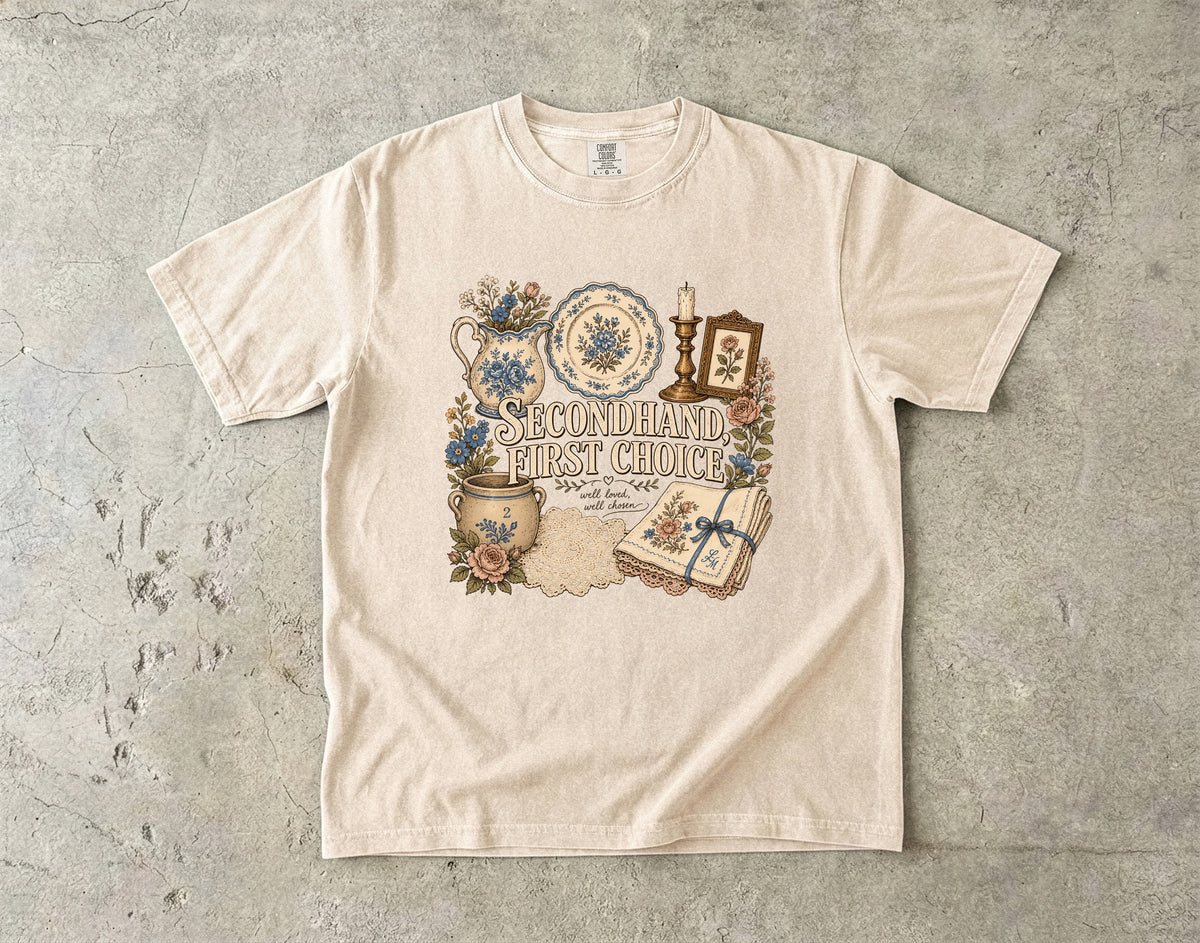 Secondhand, First Choice Vintage Tee | Thrift Flip Shirt | Gift for Thrifters