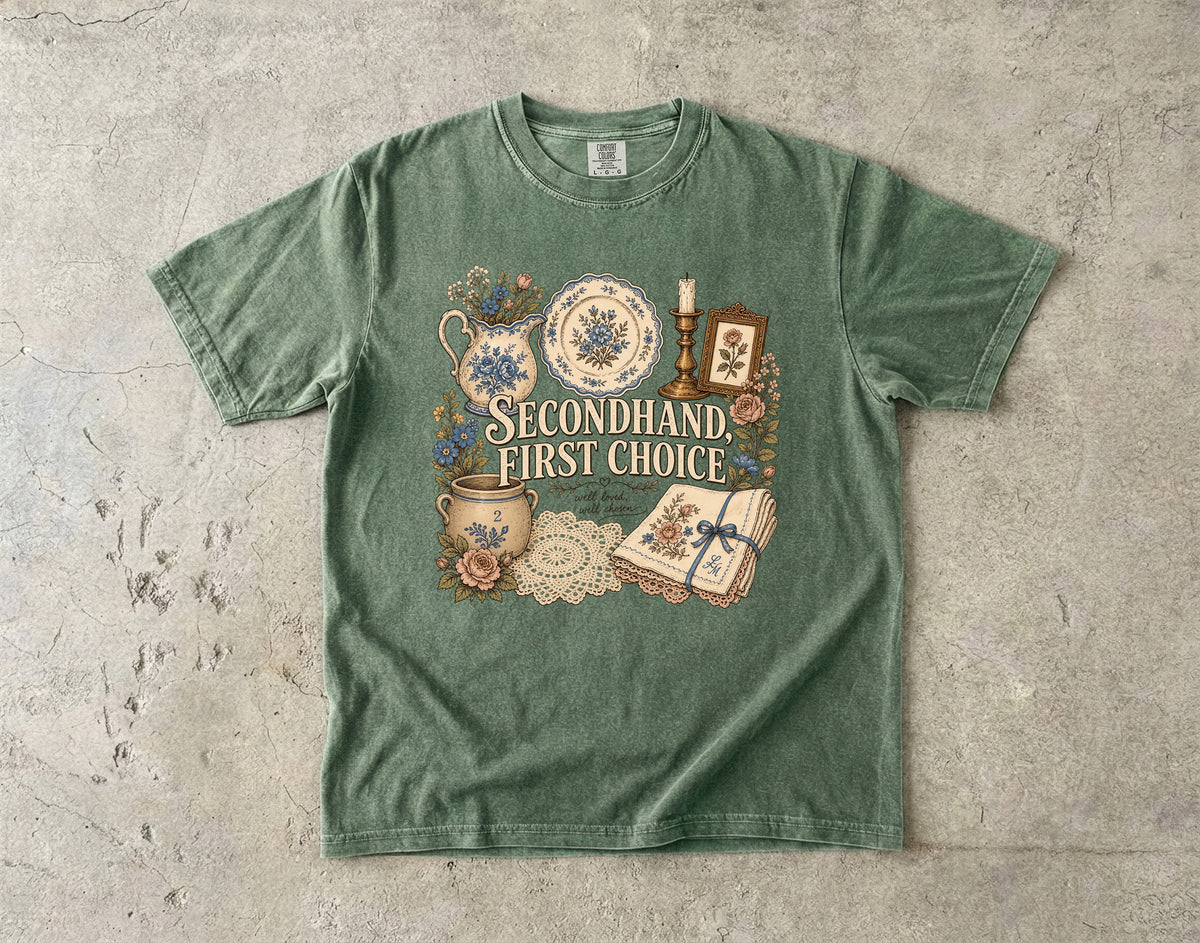 Secondhand, First Choice Vintage Tee | Thrift Flip Shirt | Gift for Thrifters