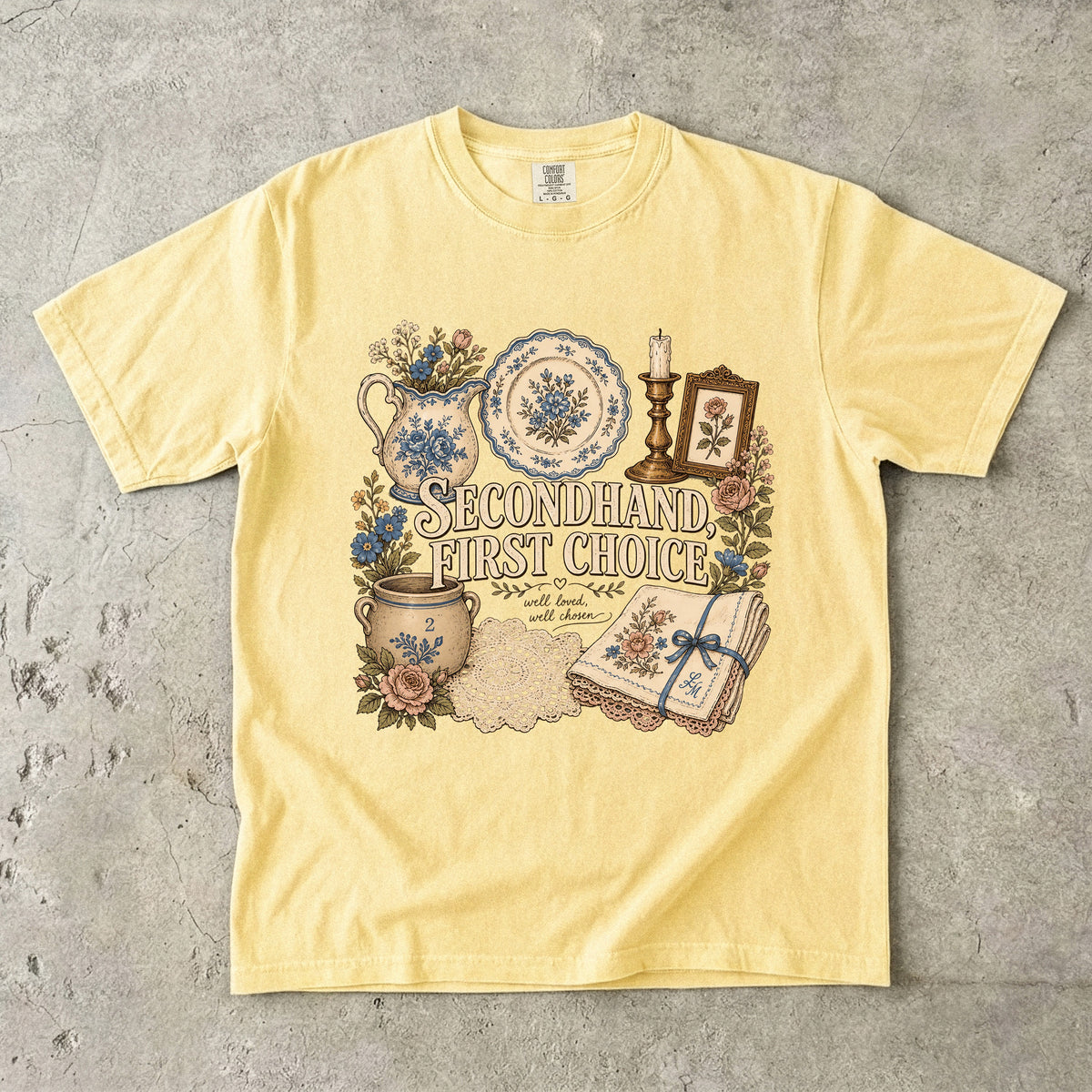 Secondhand, First Choice Vintage Tee | Thrift Flip Shirt | Gift for Thrifters