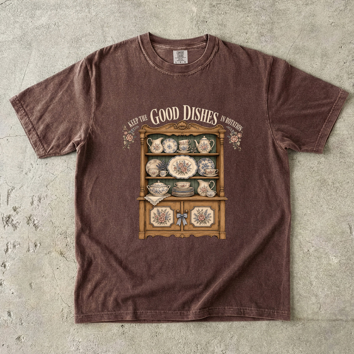Keep the Good Dishes in Rotation Vintage Tee | China Collector Shirt | Gift for Dish Lovers