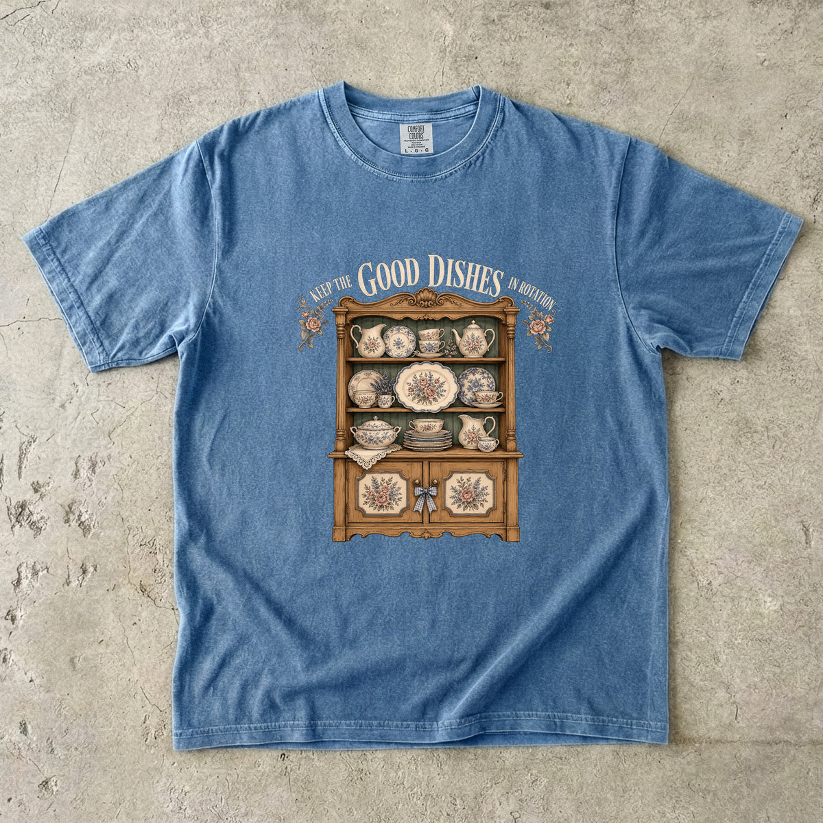 Keep the Good Dishes in Rotation Vintage Tee | China Collector Shirt | Gift for Dish Lovers