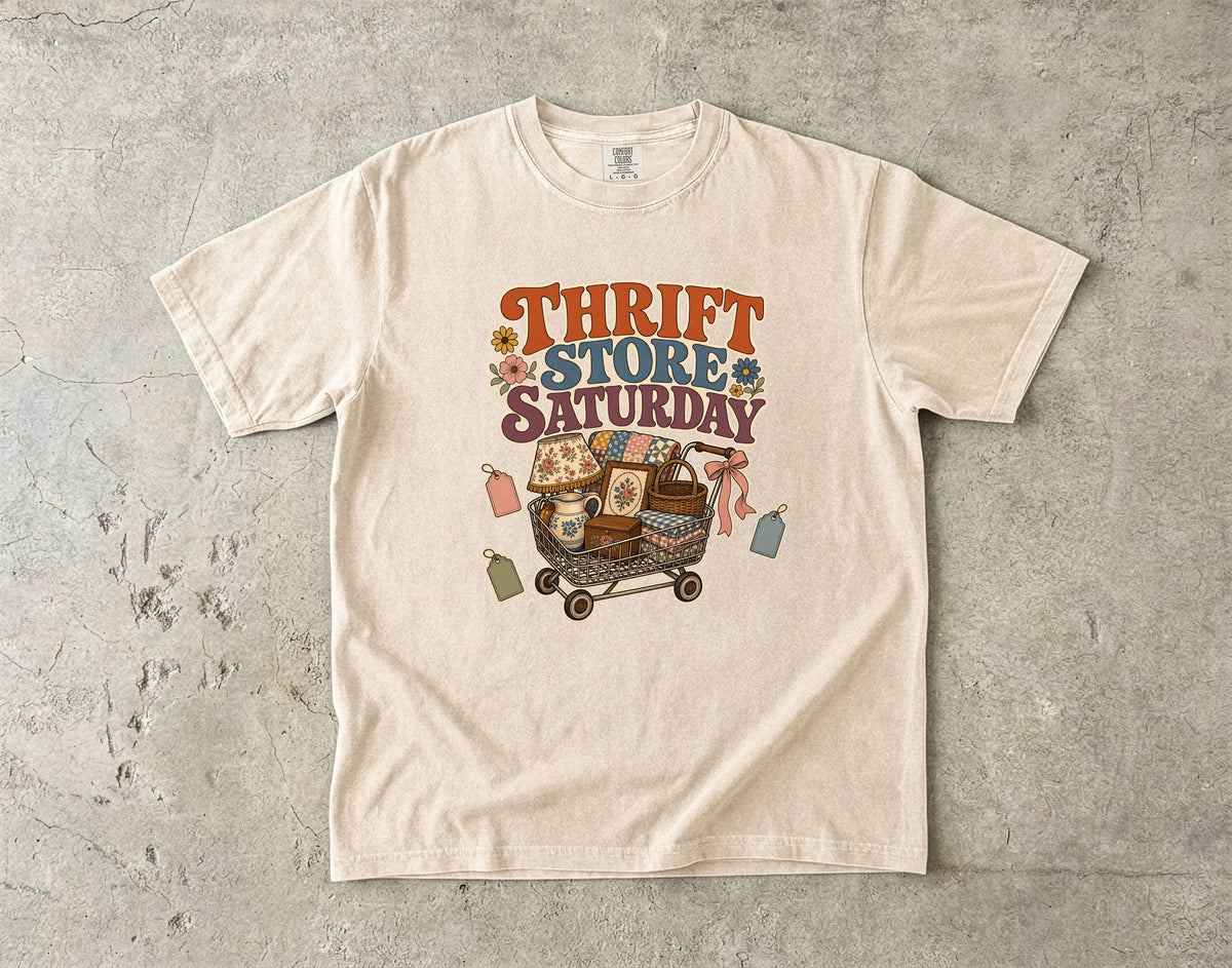 Thrift Store Saturday Vintage Tee | Thrift Haul Shirt | Gift for Thrifters