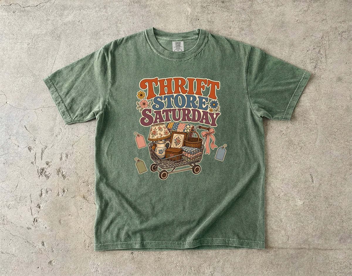 Thrift Store Saturday Vintage Tee | Thrift Haul Shirt | Gift for Thrifters