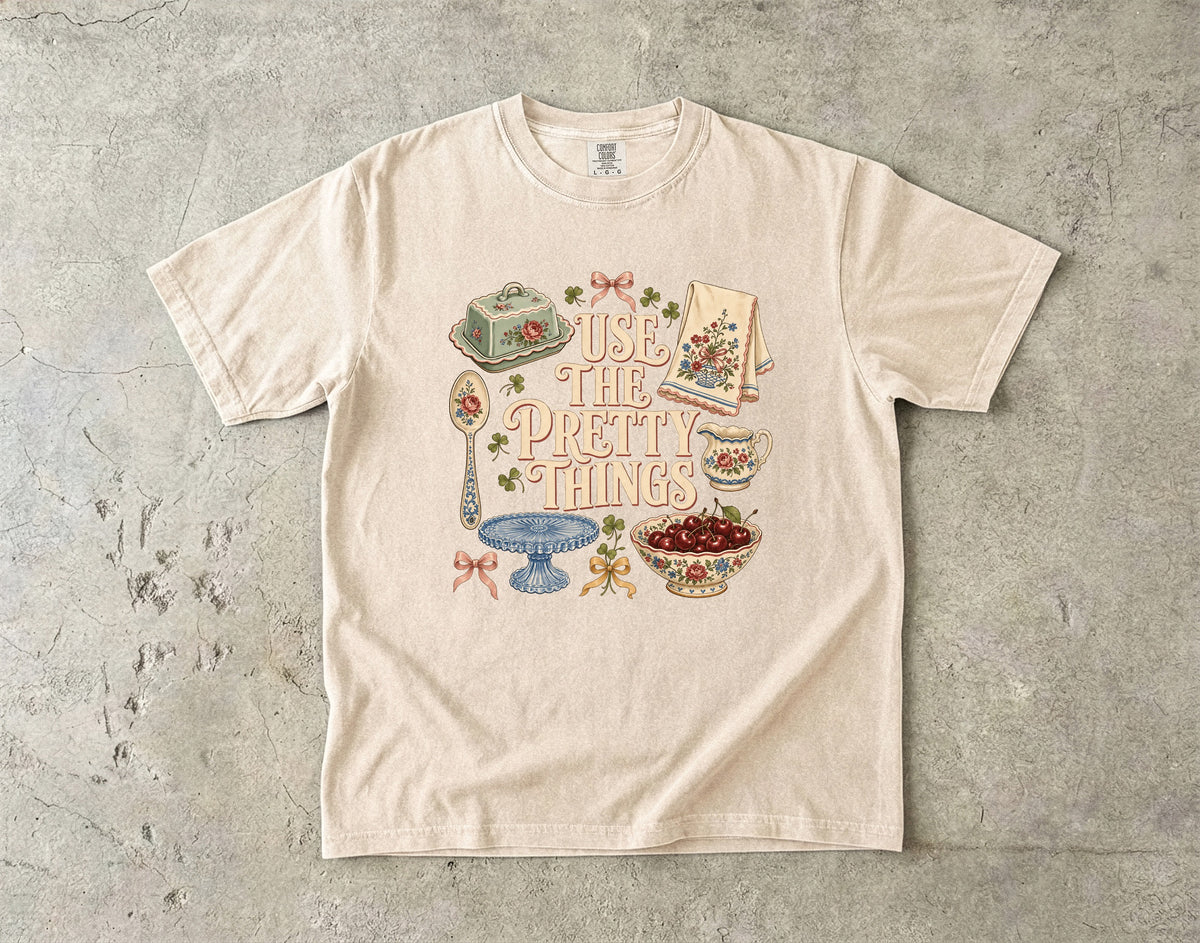 Use the Pretty Things Vintage Tee | China Lover Shirt | Gift for Vintage Collectors