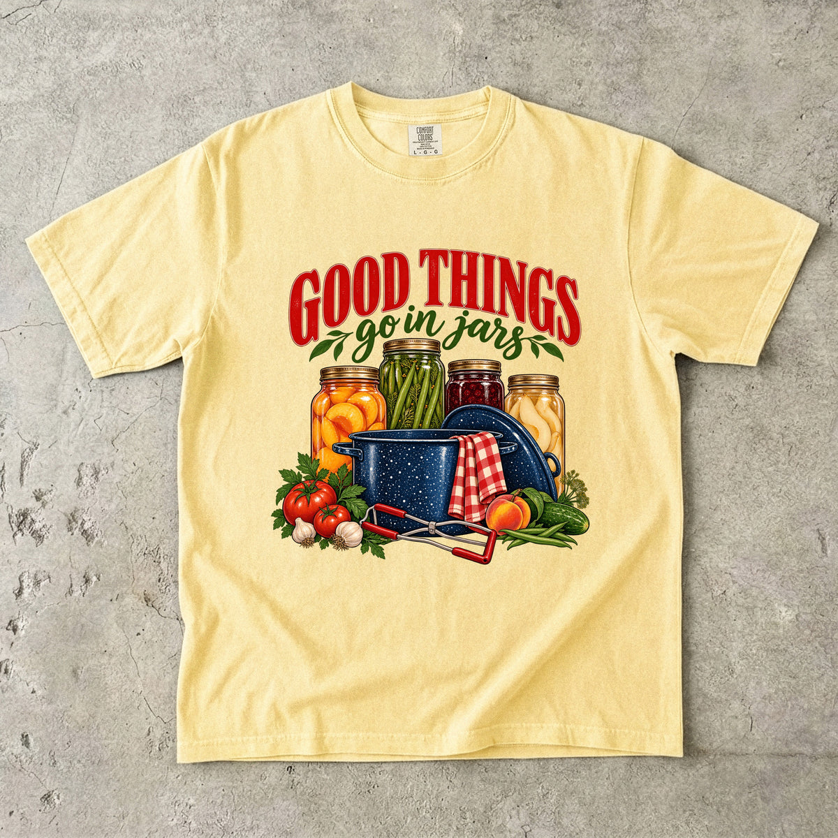 Good Things Go in Jars Vintage Tee | Canning Shirt | Gift for Home Canners