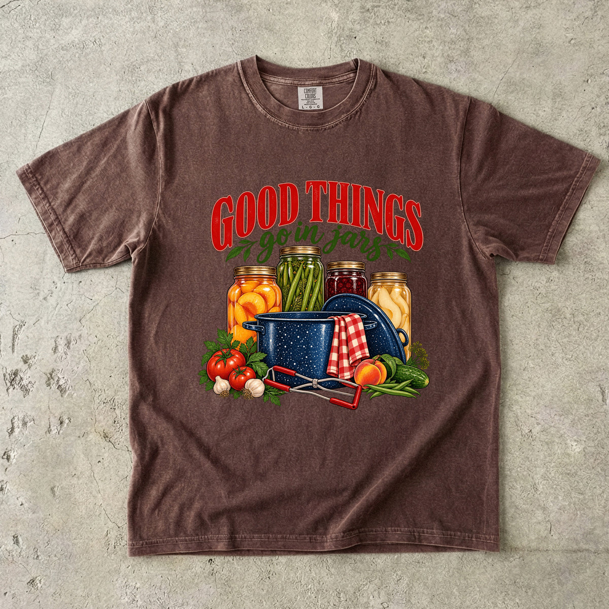 Good Things Go in Jars Vintage Tee | Canning Shirt | Gift for Home Canners