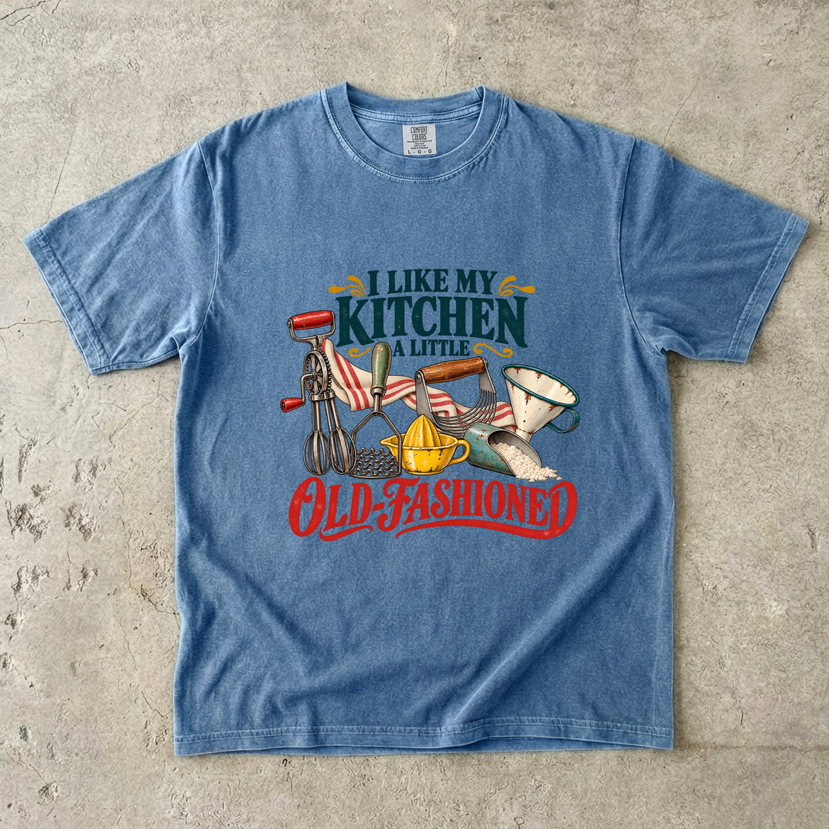 I Like My Kitchen a Little Old-Fashioned Vintage Tee | Vintage Kitchen Tools Shirt | Gift for Home Cooks