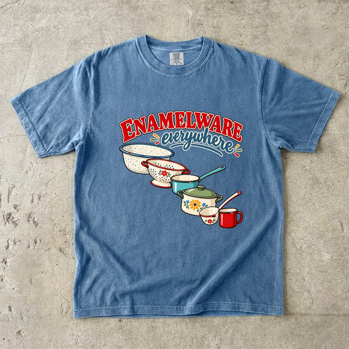 Enamelware Everywhere Vintage Tee | Vintage Enamelware Shirt | Gift for Home Cooks