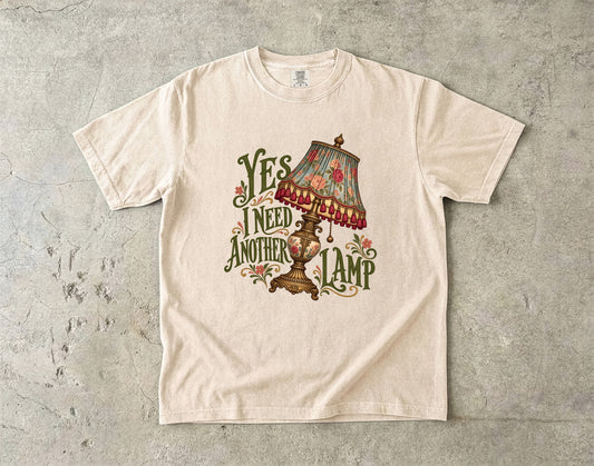 Yes I Need Another Lamp Vintage Tee | Tasseled Antique Lamp Shirt | Gift for Collectors & Grandmacore Lovers