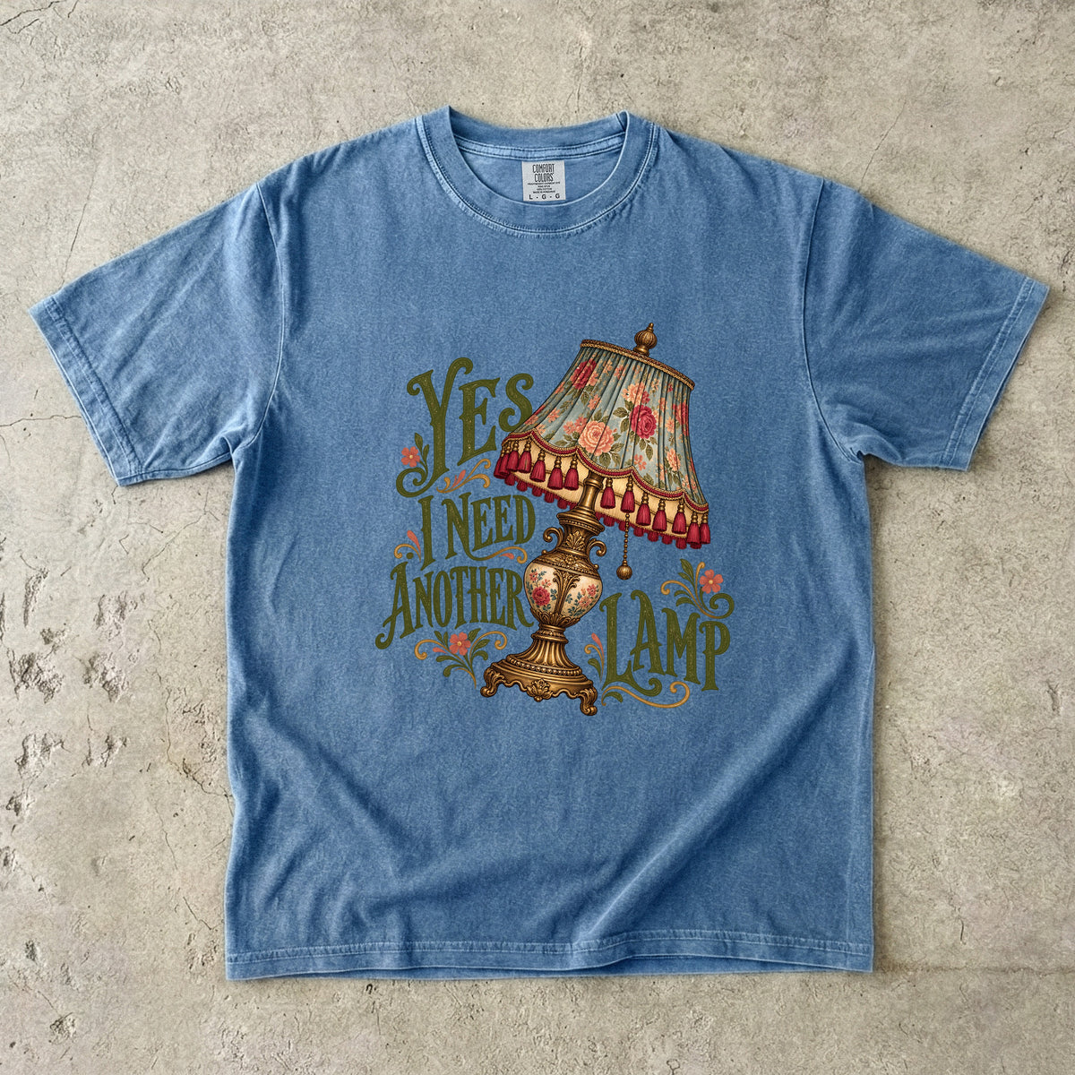 Yes I Need Another Lamp Vintage Tee | Tasseled Antique Lamp Shirt | Gift for Collectors & Grandmacore Lovers