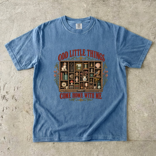 Odd Little Things Come Home With Me Vintage Tee | Curio Tray Collector Shirt | Gift for Flea Market Collectors