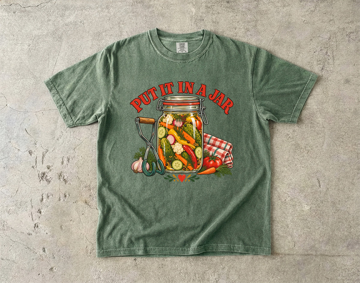 Put It In A Jar Vintage Tee | Canning & Pickling Shirt | Gift for Home Canners