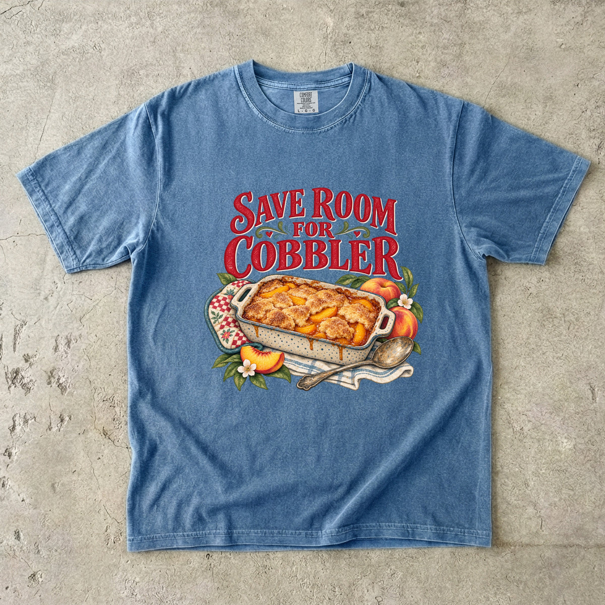 Save Room For Cobbler Vintage Tee | Peach Cobbler Shirt | Gift for Home Bakers