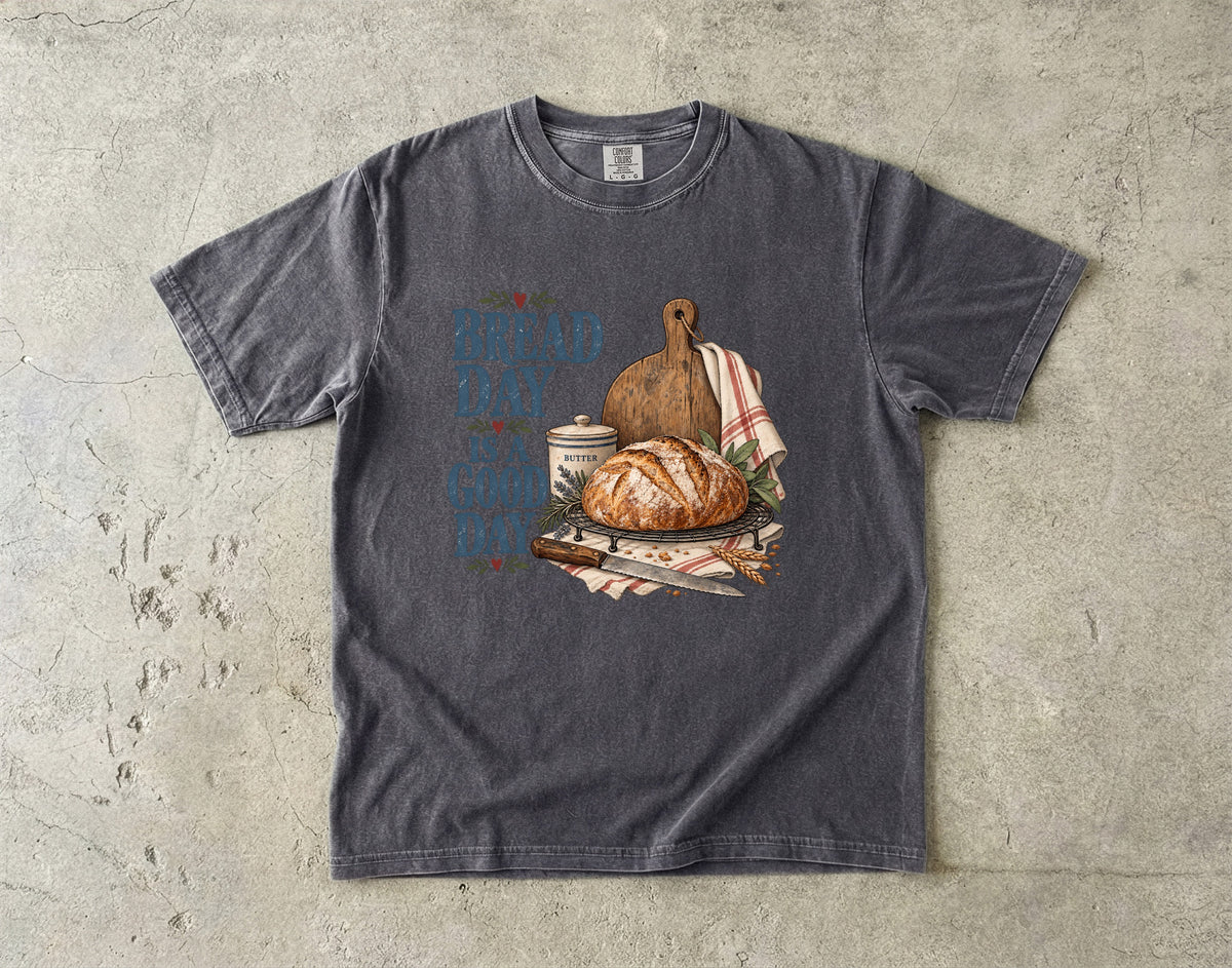 Bread Day Is a Good Day Vintage Tee | Homemade Bread Shirt | Gift for Home Bakers