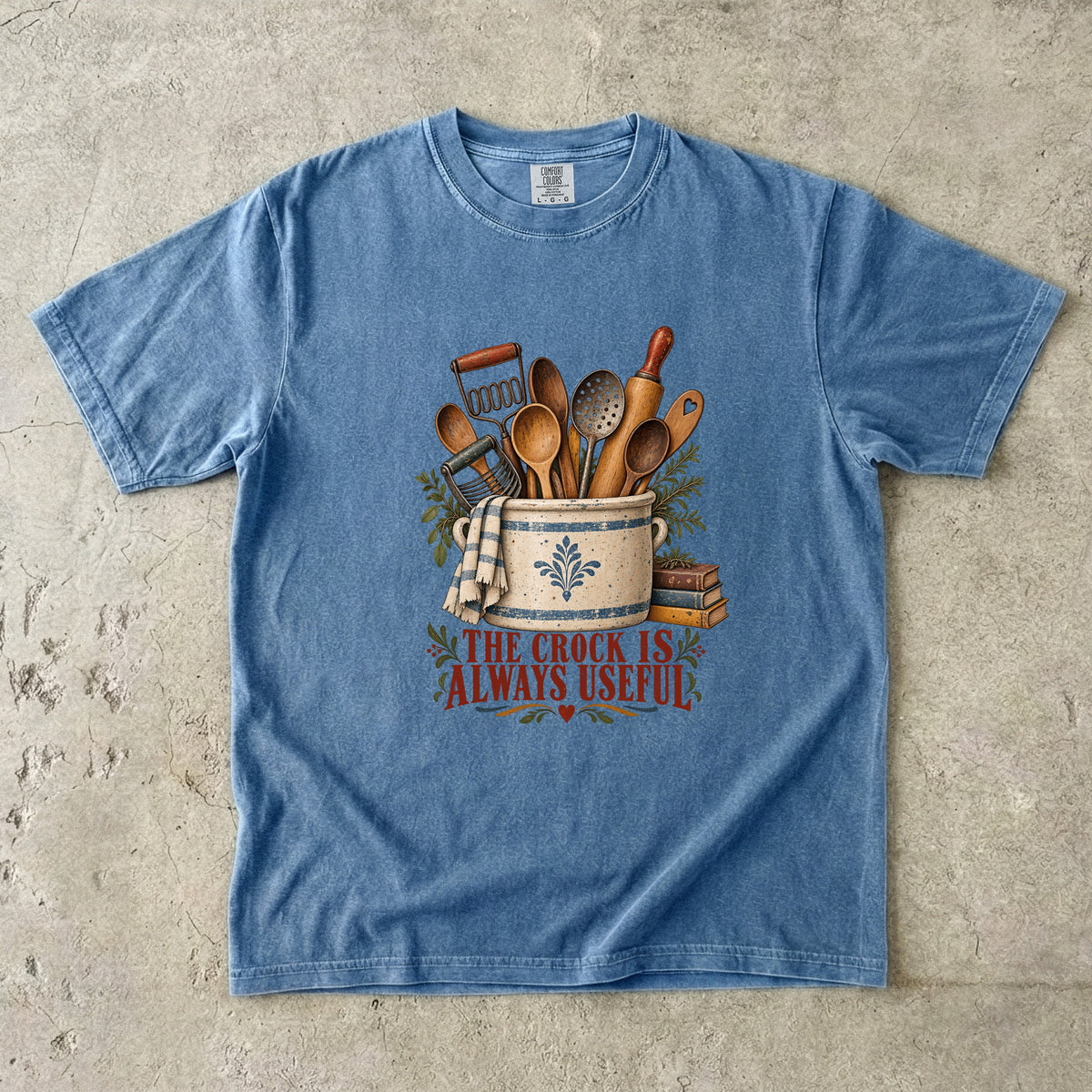 The Crock Is Always Useful Vintage Tee | Vintage Kitchen Crock Shirt | Gift for Vintage Kitchen Lovers