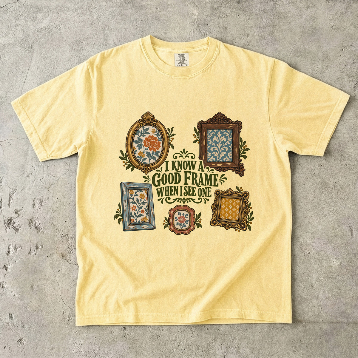 I Know a Good Frame When I See One Vintage Tee | Thrifted Picture Frame Shirt | Gift for Thrifters